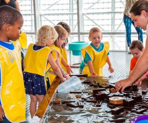 Kids of all ages can have fun at the Children’s Museum's Waterplay exhibit. Photo by Jim Schafer