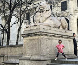 Your visit to the NYPL really begins on the outside when you encounter the Library Lions, Patience and Fortitude, who flank the entrance. 