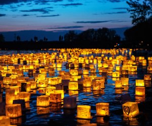 Try Water Lantern Festival at City Place this weekend in Houston. Photo courtesy of the Festival.