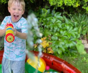 boy with water gun