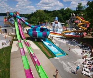 Quassy water park's slide city