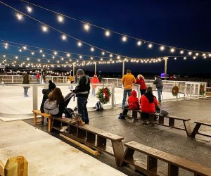 Enjoy ice skating,  hot cocoa, and s'mores by the fire at Waterdrinker Family Farm. Photo courtesy of the farm