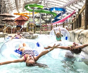 Chill out in the lazy river at the Pump House indoor water park in Vermont.