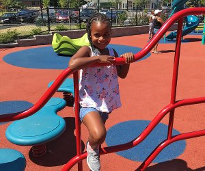 The accessible playground at Watsessing Park is a dream come true for children of all abilities. Photo by Margaret Hargrove