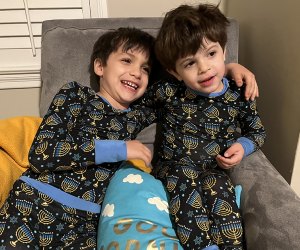 The whole family can get cozy in matching Hanukkah PJs.