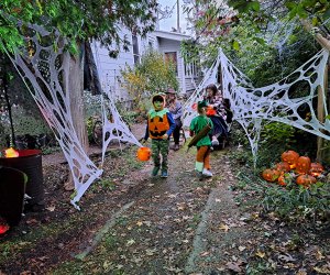 Put on your best costume and enjoy trick-or-treating in Westchester. Photo by the author