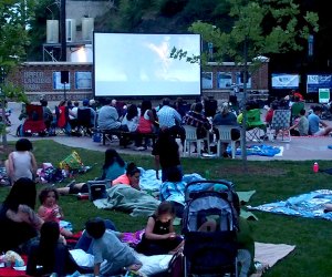 Catch summer flicks at Movies Under the Walkway in Poughkeepsie. Photo courtesy of the event