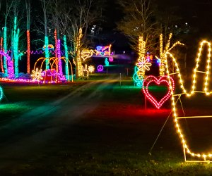 Peace, Love & Lights at the Bethel Woods Center for the Arts features lots of groovy displays. Photo by Katherine Dhurandhar 