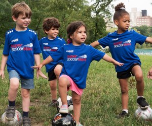 Super Soccer Stars is a high-energy program with classes for all level and ages.  Photo courtesy Super Soccer Stars
