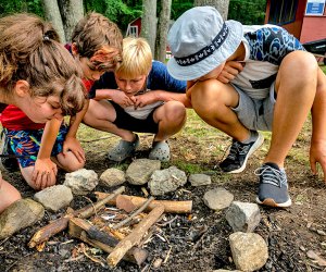 Campers learn survival skills at Eden Village Camp. Photo courtesy of the camp