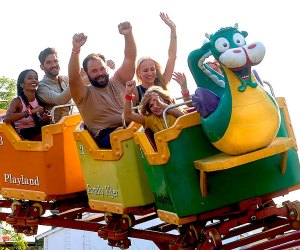 Don't miss a ride on the iconic Dragon Coaster at Playland Park. Photo courtesy of the park