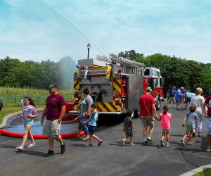 Kids can learn all about big rigs and even sit in truck cabs during Big Truck Day at the FASNY Museum of Firefighting. Photo courtesy of the event