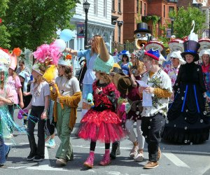 Prepare for the whimsical, the wacky, and the wow at the Mad Hatters Parade in Hudson. Photo courtesy of the event  