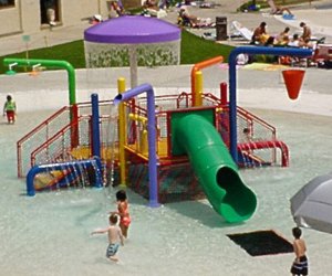 Kids love the splash pad at Willson's Waves