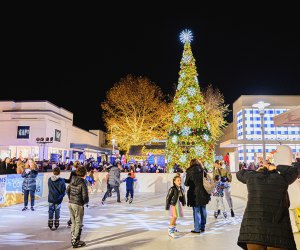 Cross County Center’s popular pop-up ice skating rink is located right in the heart of the center.  Photo courtesy of Cross County Center