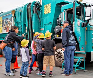 Trash Recycling Fun Sanitation Yard Open Houses for Kids Who Love Garbage Trucks Mommy Poppins Things To Do in Los Angeles with Kids