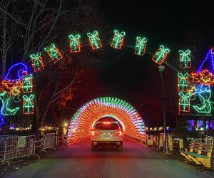 Westchester’s Winter Wonderland is a festive 1.2-mile drive through Kensico Dam Plaza.