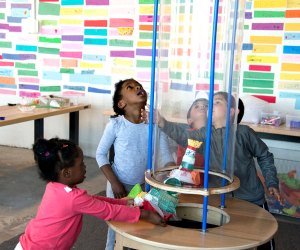 Explore what makes things fly with the Westchester Children's Museum's Wind Tunnel Design Challenge. Photo courtesy of the museum