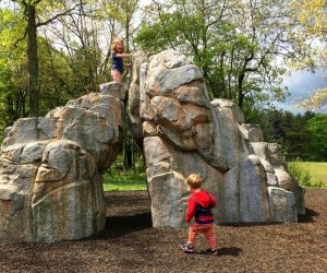 Take a hike and do some climbing at Watchung Reservation. 