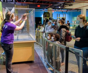 Get some face time with the friendly critters at the Liberty Science Center's Wild About Animals event. Photo courtesy of LSC