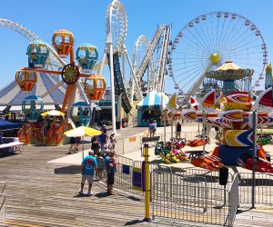 There are lots of preschooler-friendly rides at Morey's Piers in Wildwood. Photo by Rose Gordon Sala