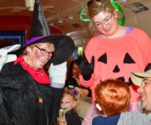 Have no fear: Those are friendly witches aboard Wilmington & Western Railroad's Halloween Express. Photo by Mike Ciosek