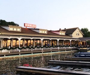 Windlass Restaurant and Marina view of the deck and water and dock