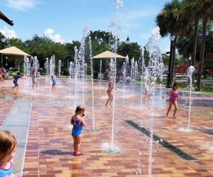 Enjoy the sprinklers the Winter Garden splash pad. Photo courtesy of Winter Garden