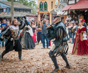 A sword fight at Texas Renaissance Festival.