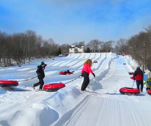 Head over the border to Rhode Island for skiing, riding, and snow tubing. Photo courtesy of Yawgoo Valley Snow Tubing Park