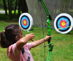 Learn archery at the YMCA of Greater Bergen County's summer day camp. Photo courtesy of the YMCA