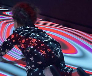 Exploring ZeroSpace, an Immersive Digital Art Experience in Midtown Toddlers can cruise around in the immersive art space.