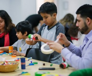 Make art as a family at Zimmerli Museum's free Art Together program on Sunday. Photo courtesy of the museum