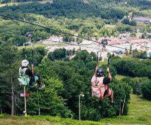 Zip lines near NYC Camelback Mountain Adventures