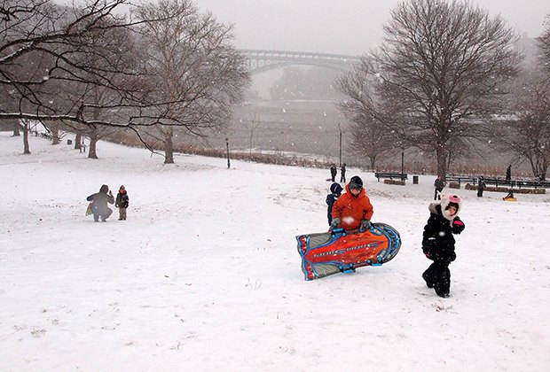 Sledding hills in NYC: Inwood Hill Park