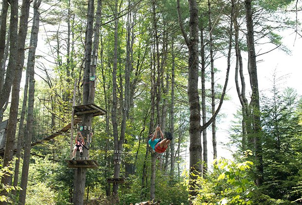 Adirondacks with kids: Adirondack Extreme Adventure Course