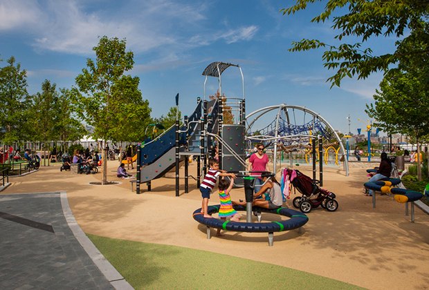 Newport Green Park: An Urban Oasis and Playground in Jersey City