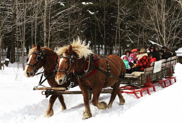 Inexpensive Winter Weekend Getaways from NYC: Adirondack Sleigh Rides