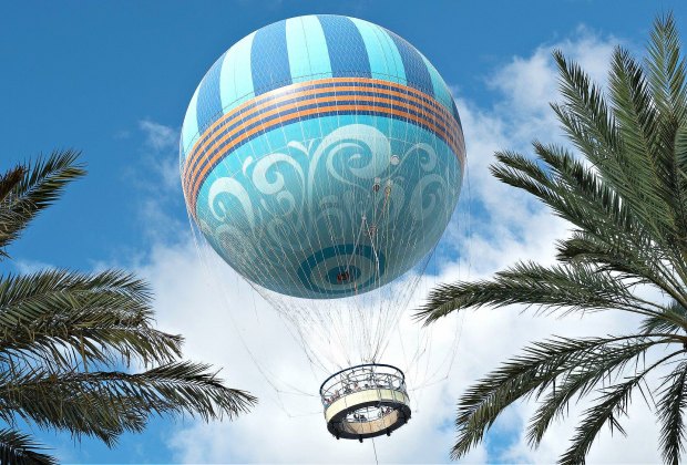 Best Things To Do and See in Disney Springs With Kids:  Aerophile Tethered Balloon Flight - Disney Springs