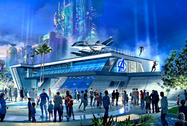 Woah, the future looks pretty amazing at the new Avengers Campus.