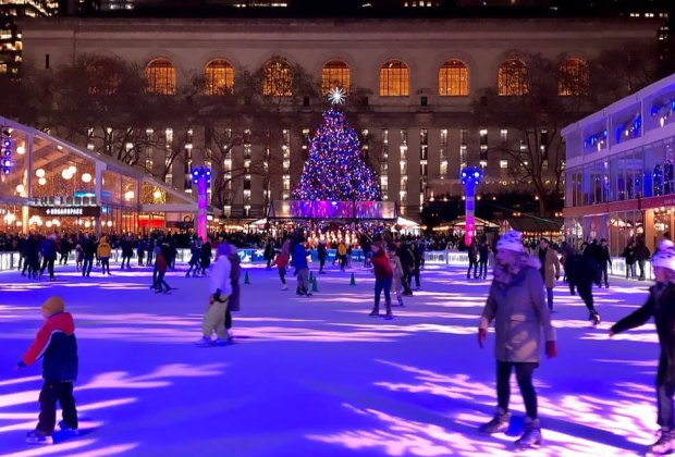 Christmas in NYC: Bank of America Bryant Park Winter Village.