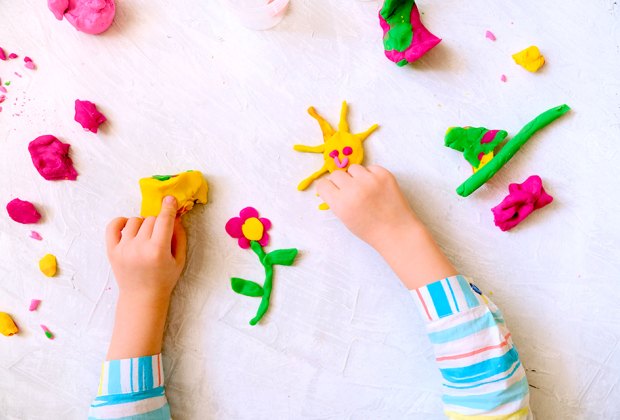 Sculpting with Playdough