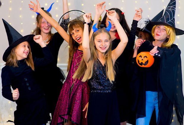 Halloween Party Game Ideas for Tweens and Teens kids dancing at Halloween party