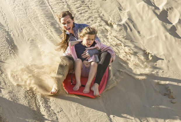 What's Open on Christmas in Los Angeles: Sand sledding!