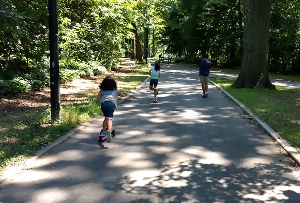 Pelham Bay Park with Kids: Bike, Hike, Play in the Sand Pelham Bay Park's shady paths are great for scooting, biking, walking, or running.