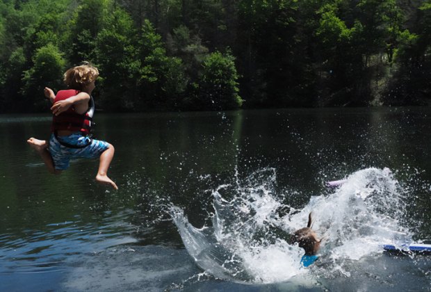 swimming lakes and ponds near Boston Summer fun sunshine 