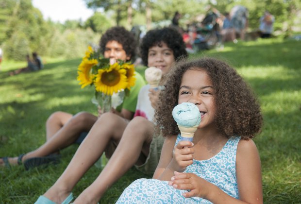 Connecticut Farms with Homemade Ice Cream and Fun Activities for Kids and Families Buttonwood Farm serves up ice cream and sunflowers. Photo courtesy of Visit CT