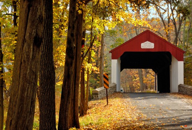 Fall weekend getaways near NYC Bucks County, Pennsylvania