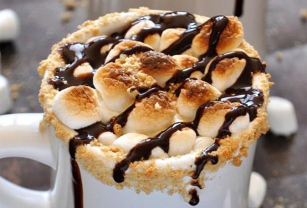 Long Island Destinations for Delicious Hot Chocolate You'll flip for the Campfire Cocoa, one of the specialty hot chocolates at Caffé Portofino in Northport. Photo courtesy of Caffé Portofino