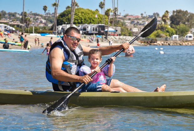 Family Camping Near Los Angeles with Extra Entertainment for Kids: Campland on the Bay